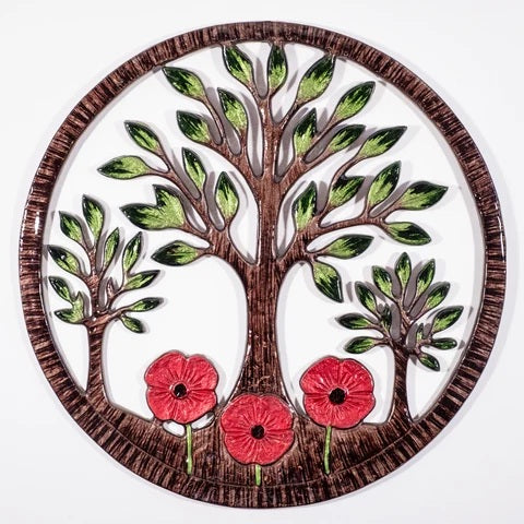 Poppy Tree Of Life Wall Art