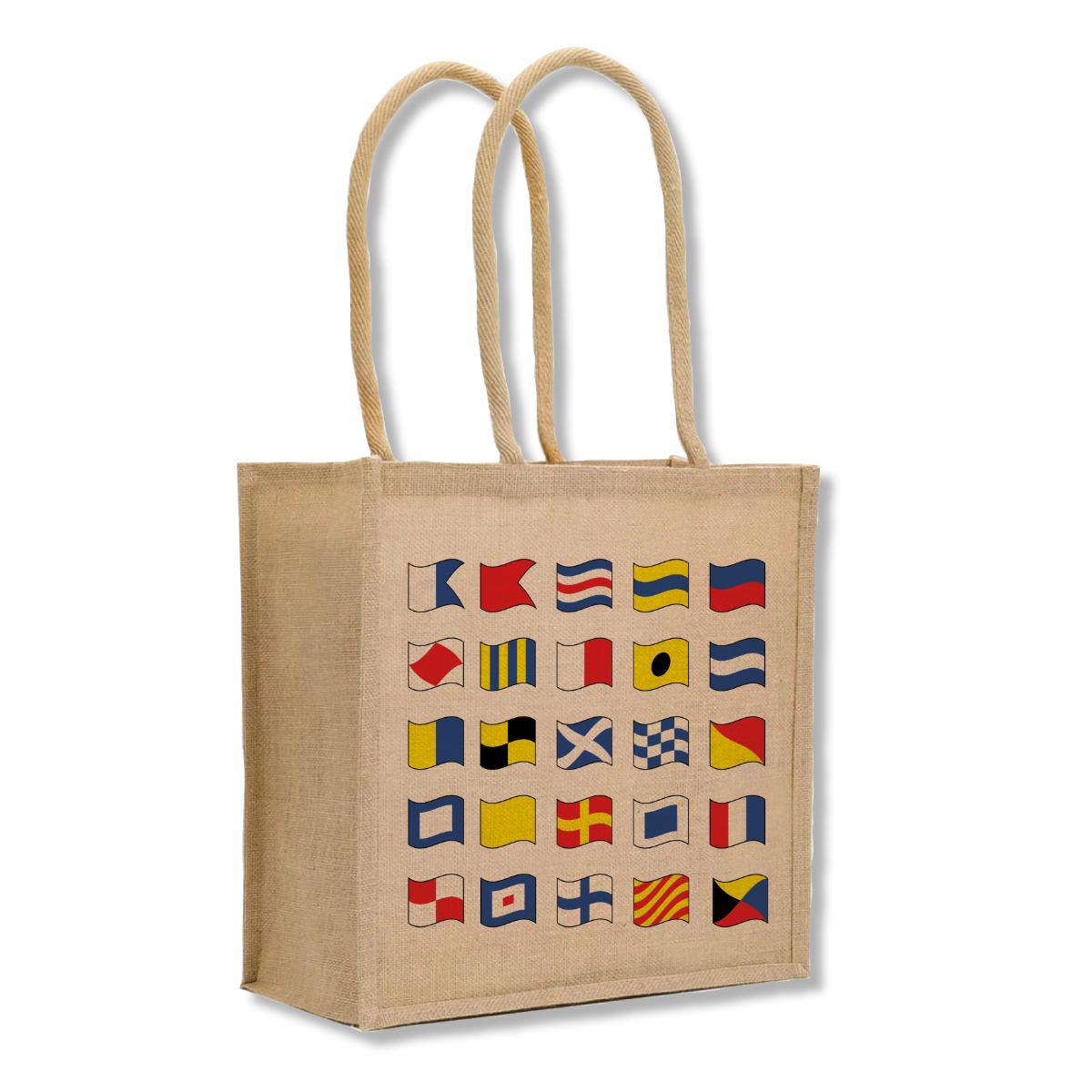 Code Flags Jute Bag