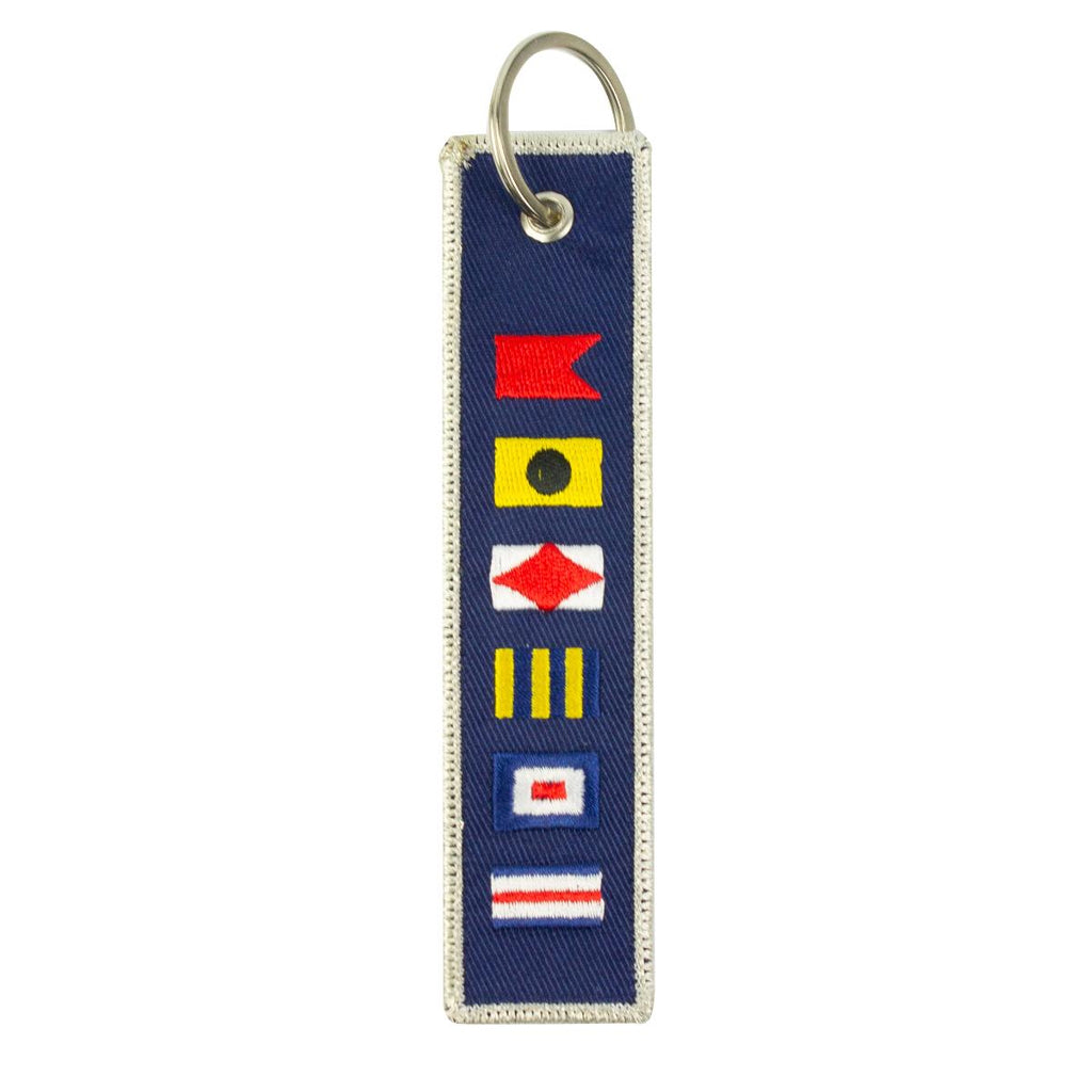 Code Flags & Knots Woven Keyring