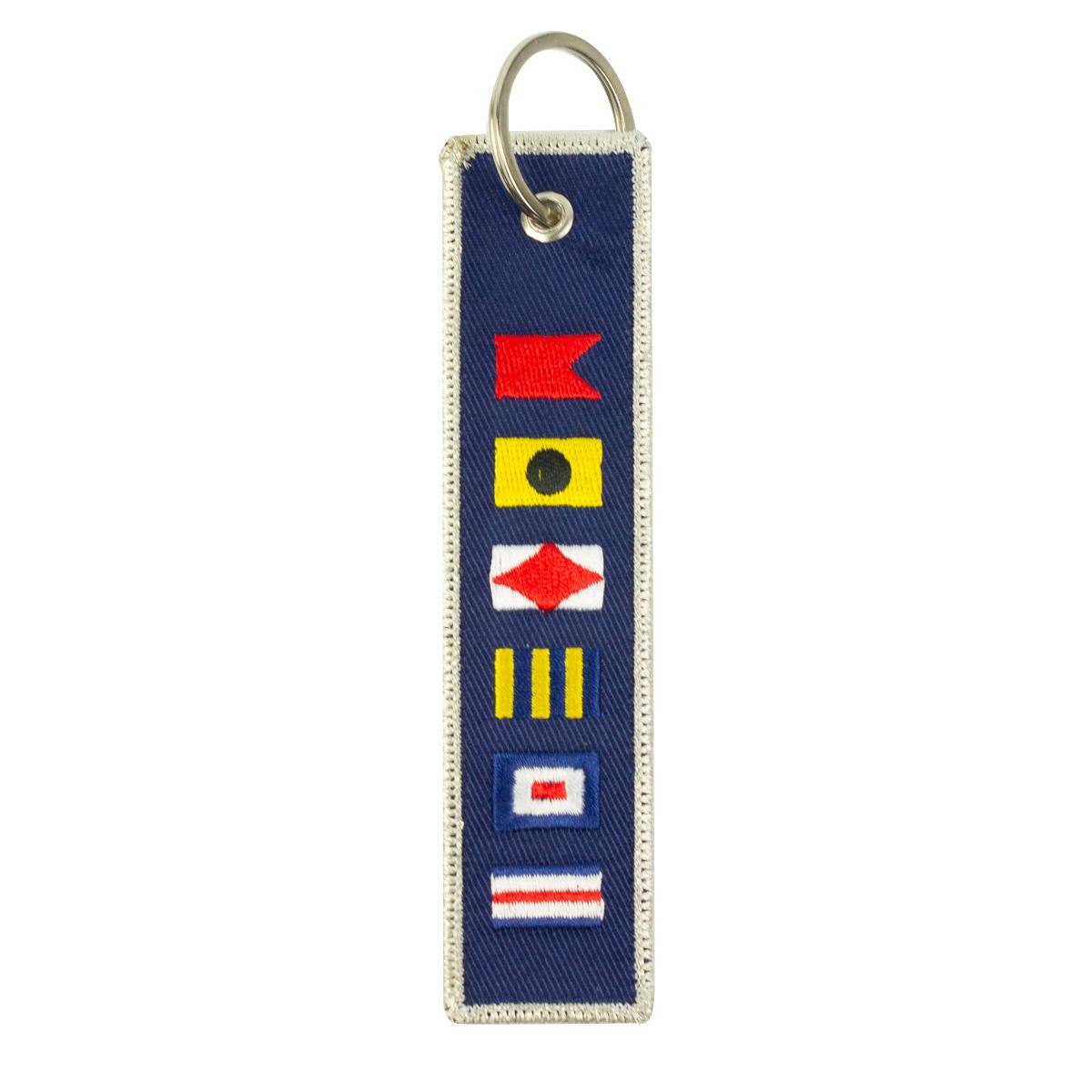 Code Flag Woven Keyring