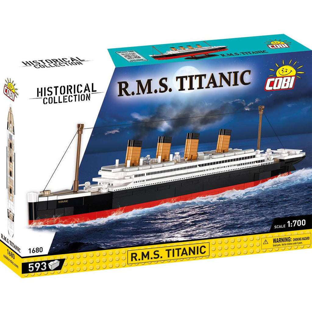 Cobi RMS Titanic toy set packaging on a white background