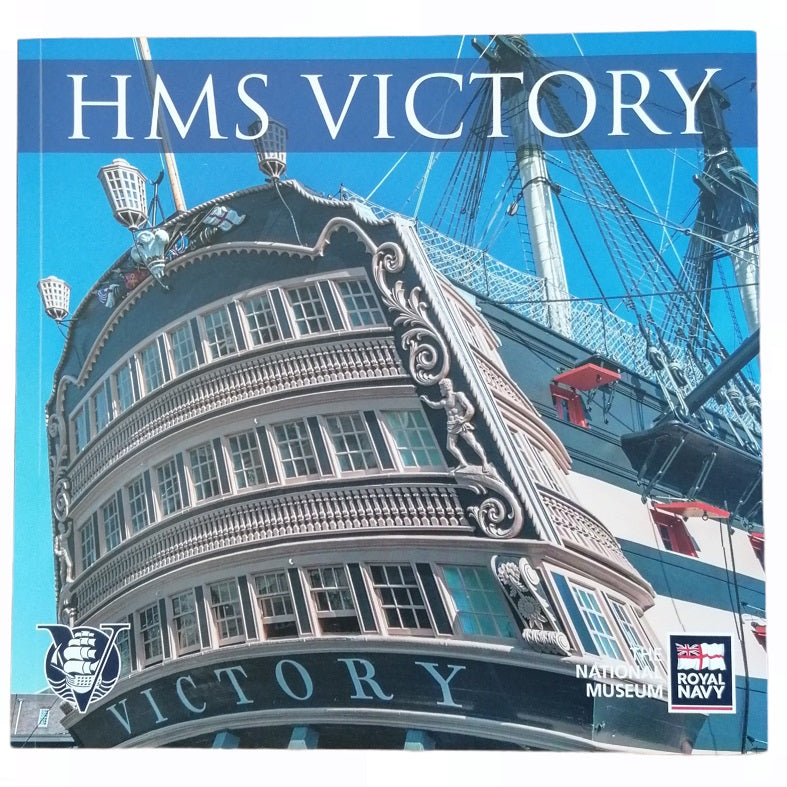 Book cover of 'HMS Victory' with ship illustration and text