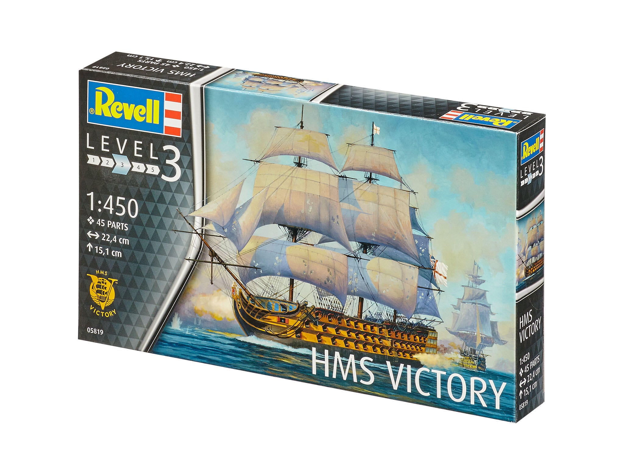 Revell model kit box for HMS Victory ship model