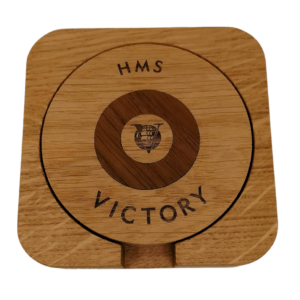 HMS Vic Wood Coasters Set