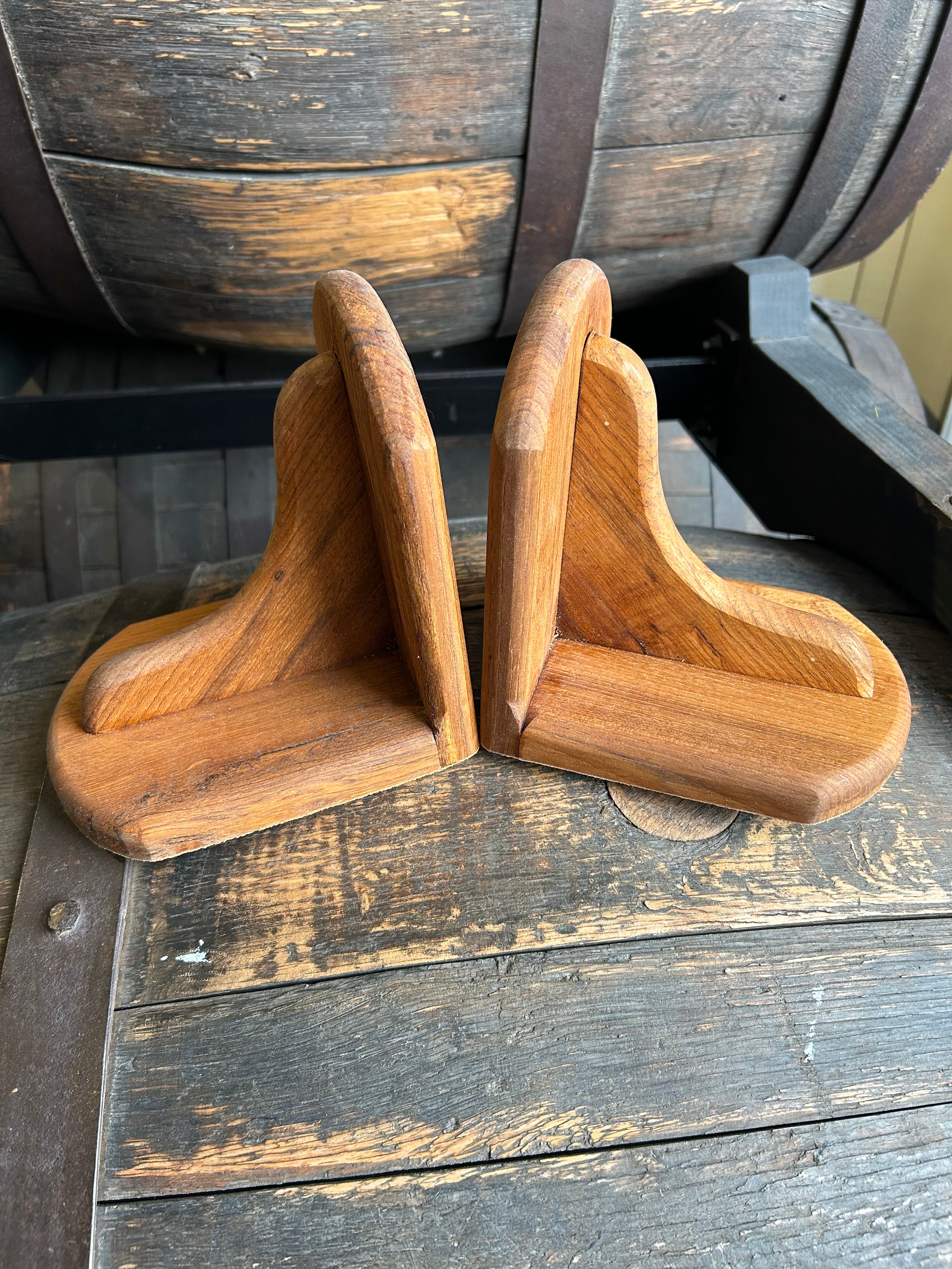Oak bookends