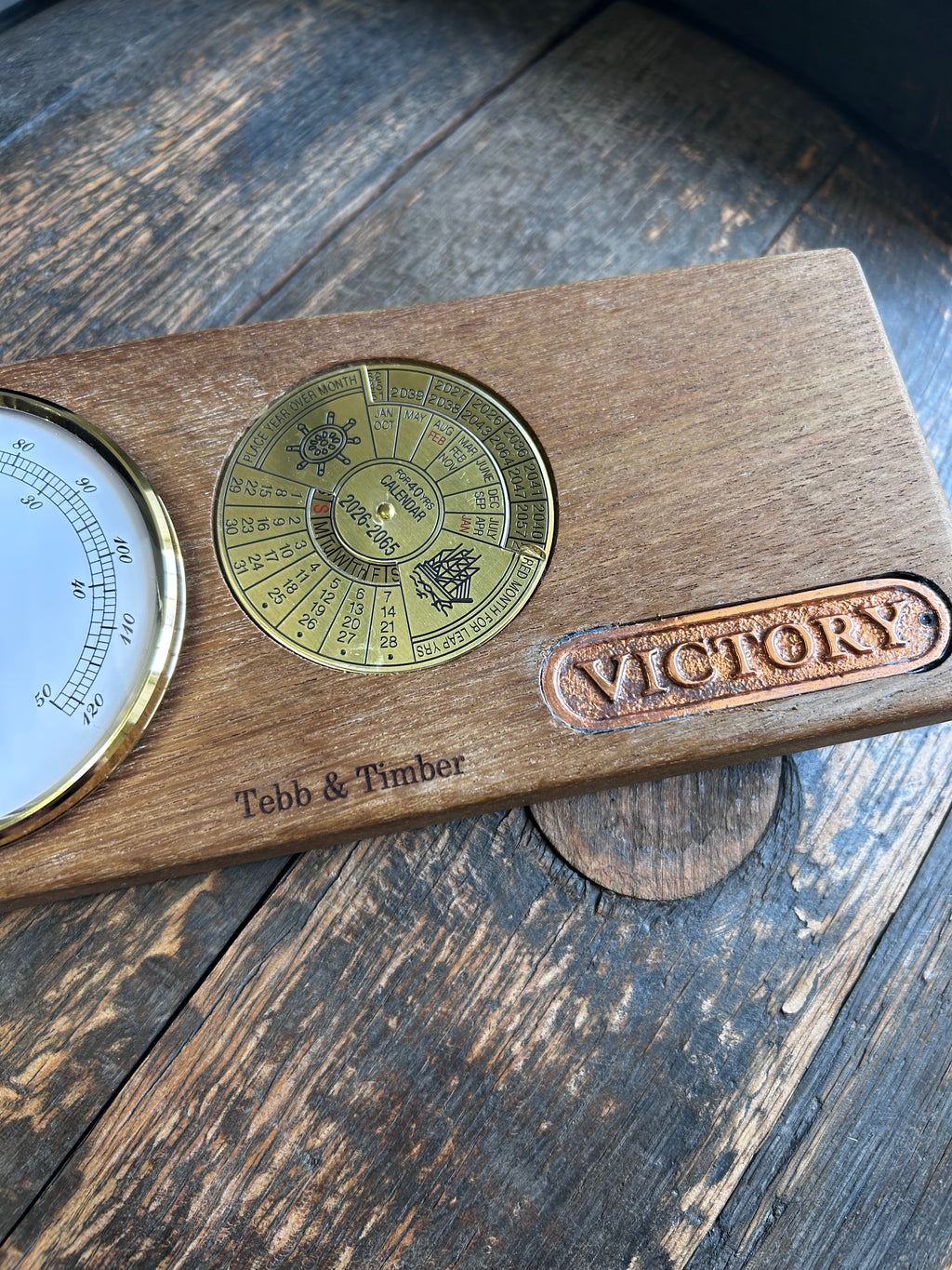 HMS Victory Wood Weather Calendar