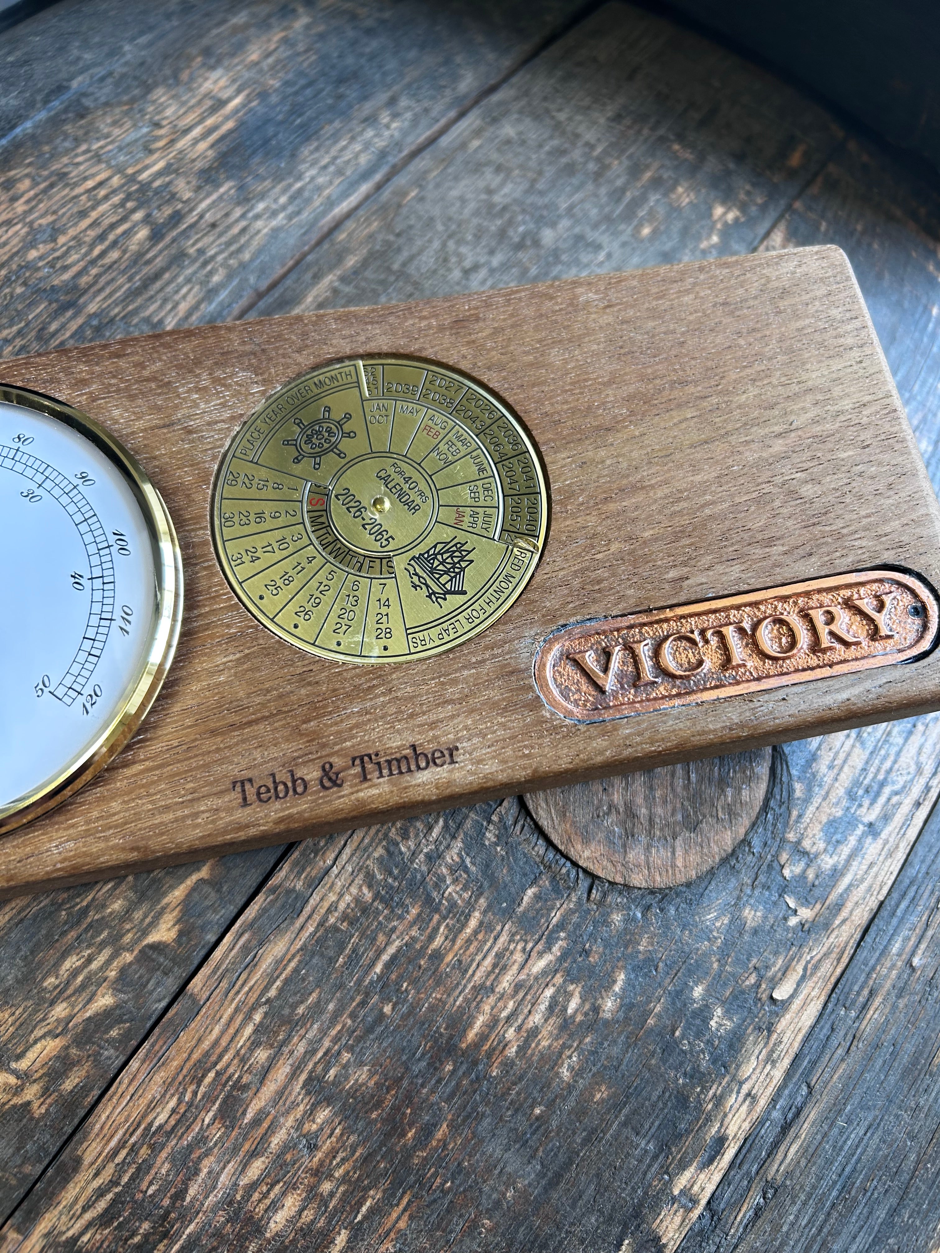 HMS Victory Wood Weather Calendar