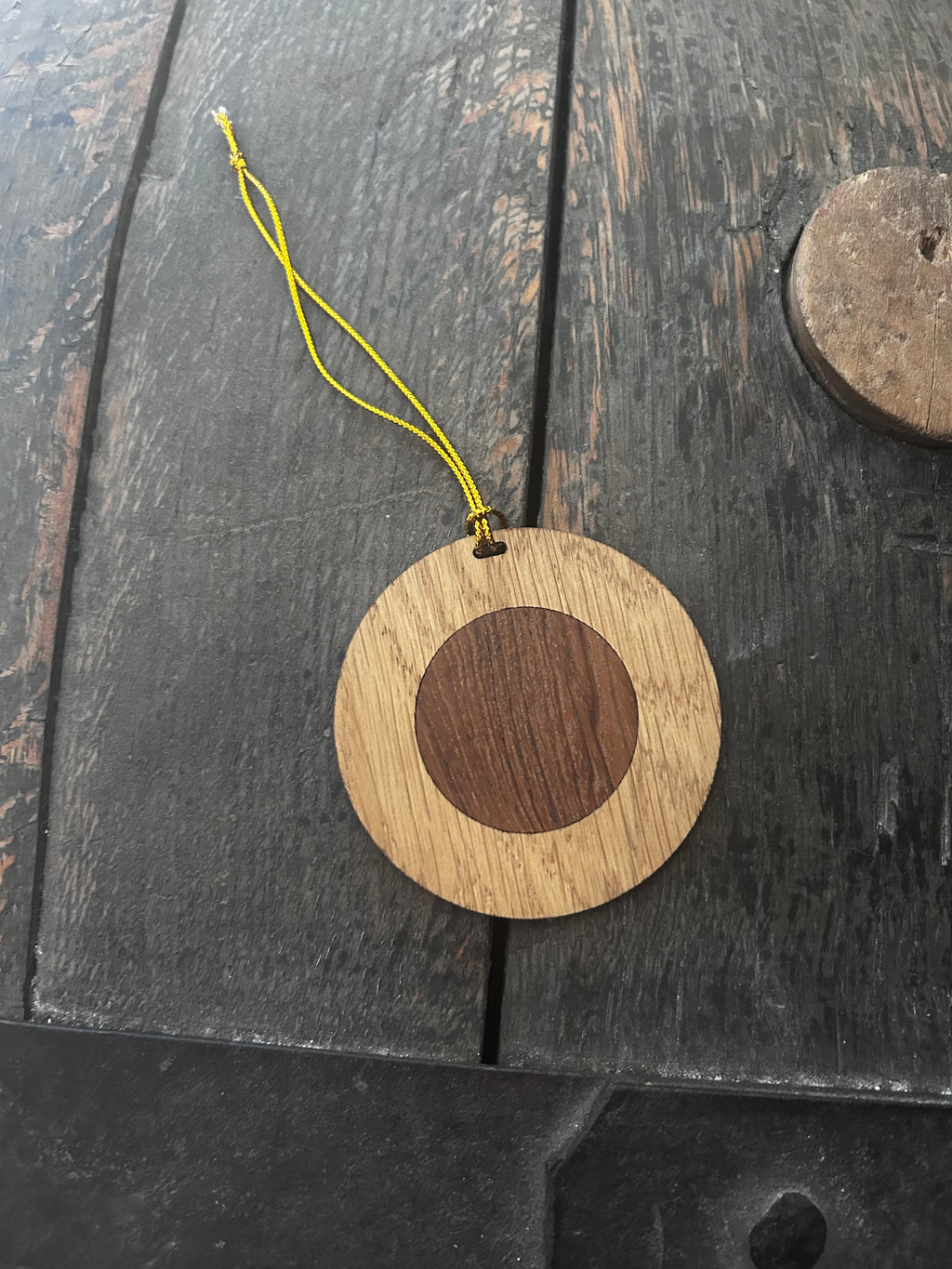 HMS Victory Wood Insert Christmas Decoration