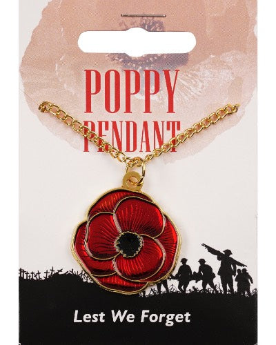Poppy Enamel Pendant
