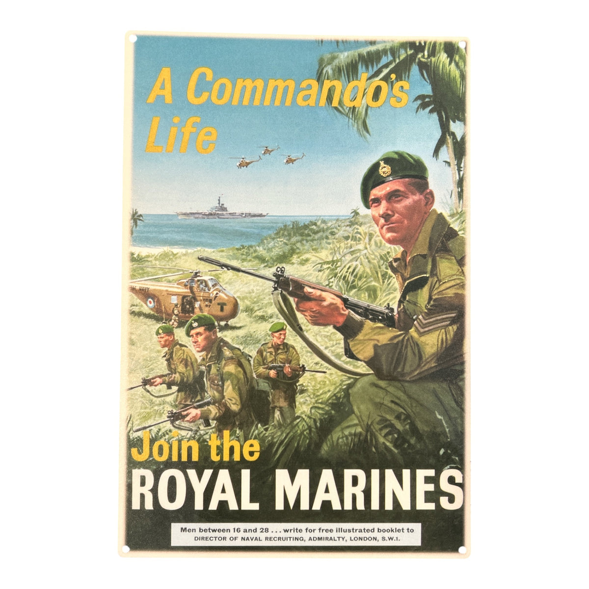 Royal Marine Commando Metal Sign