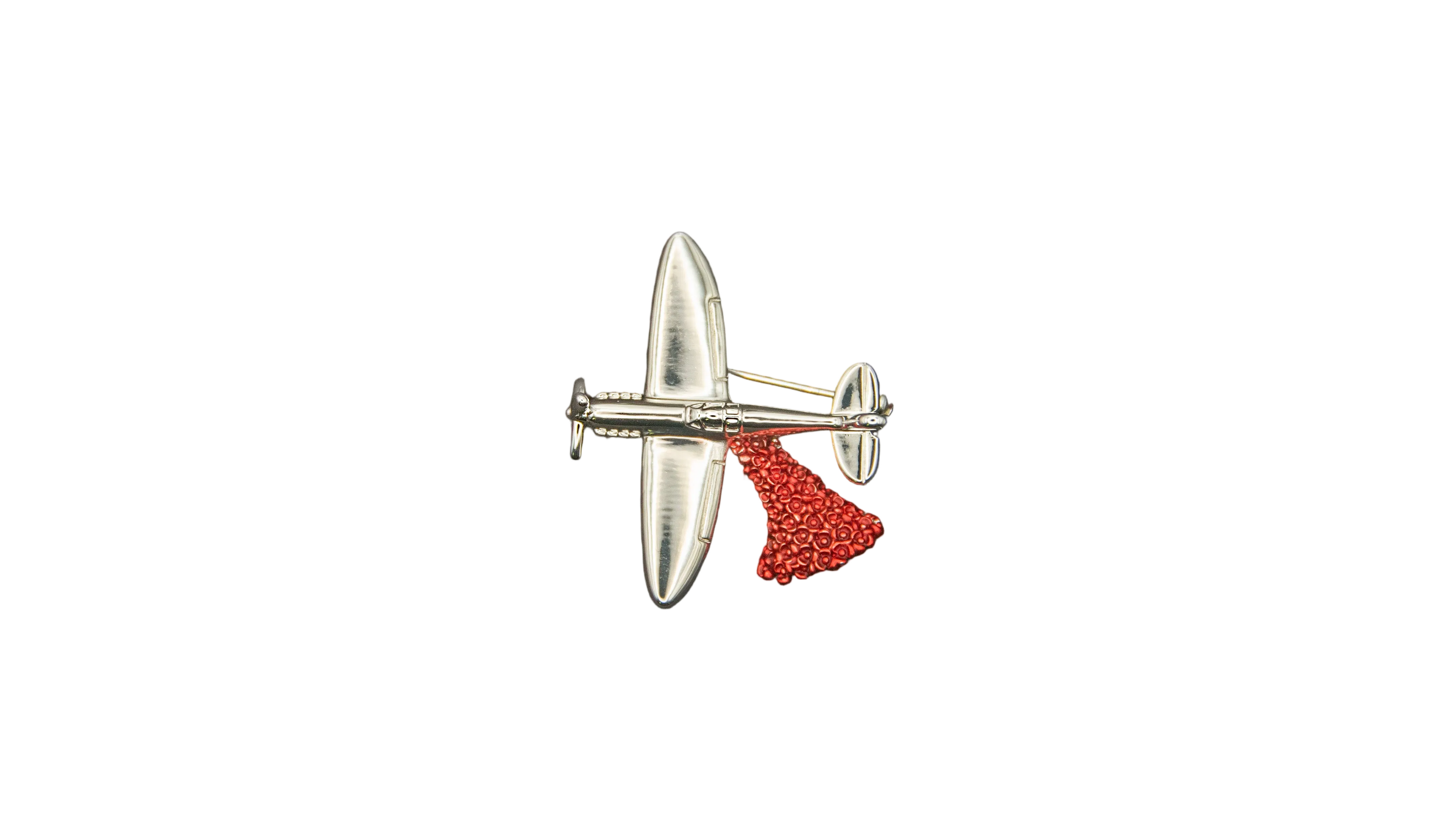 Spitfire Poppy Brooch