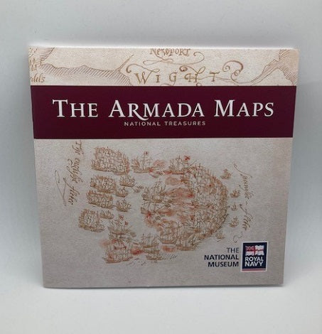 Book titled 'The Armada Maps' with a map design on the cover.