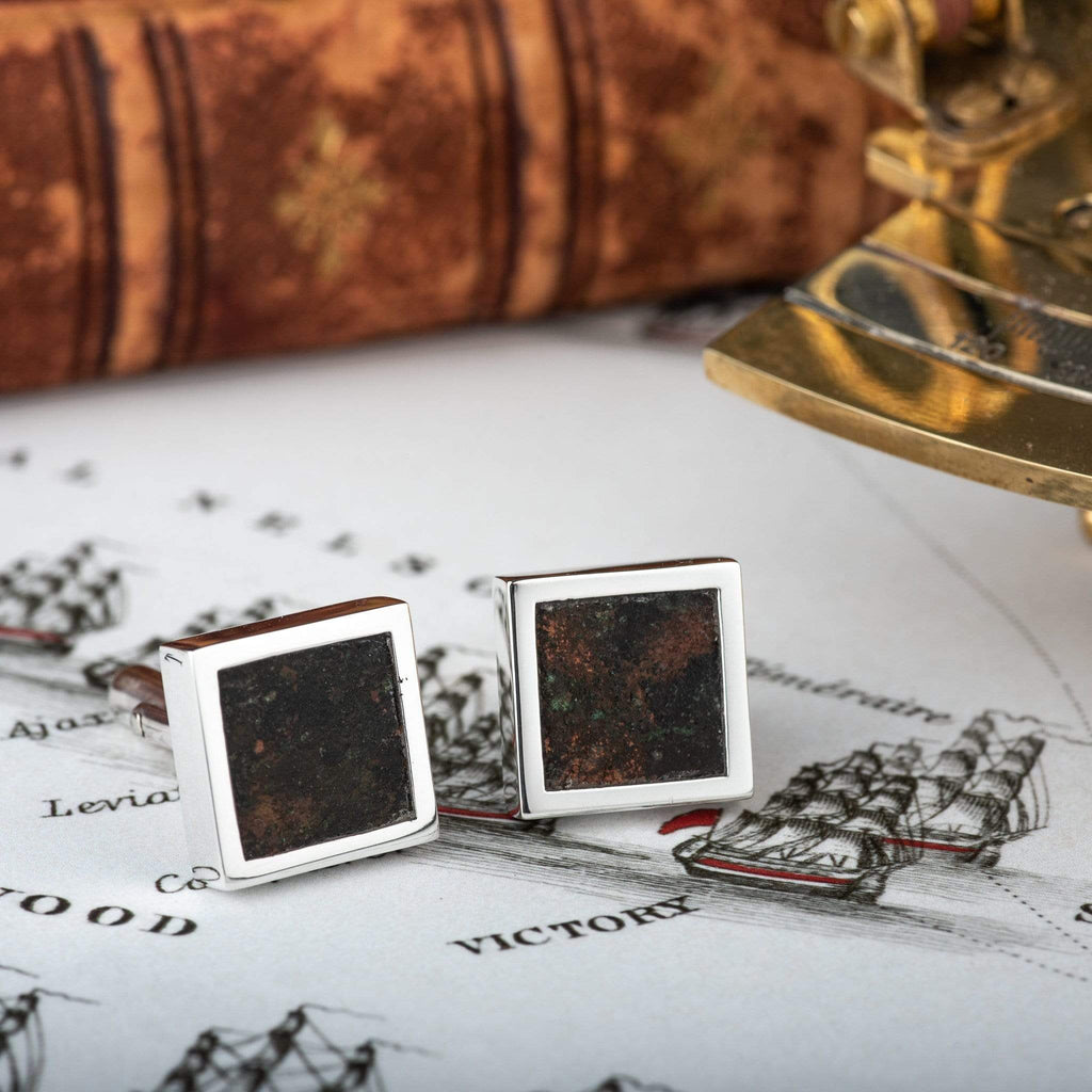 HMS Victory Copper Cufflinks