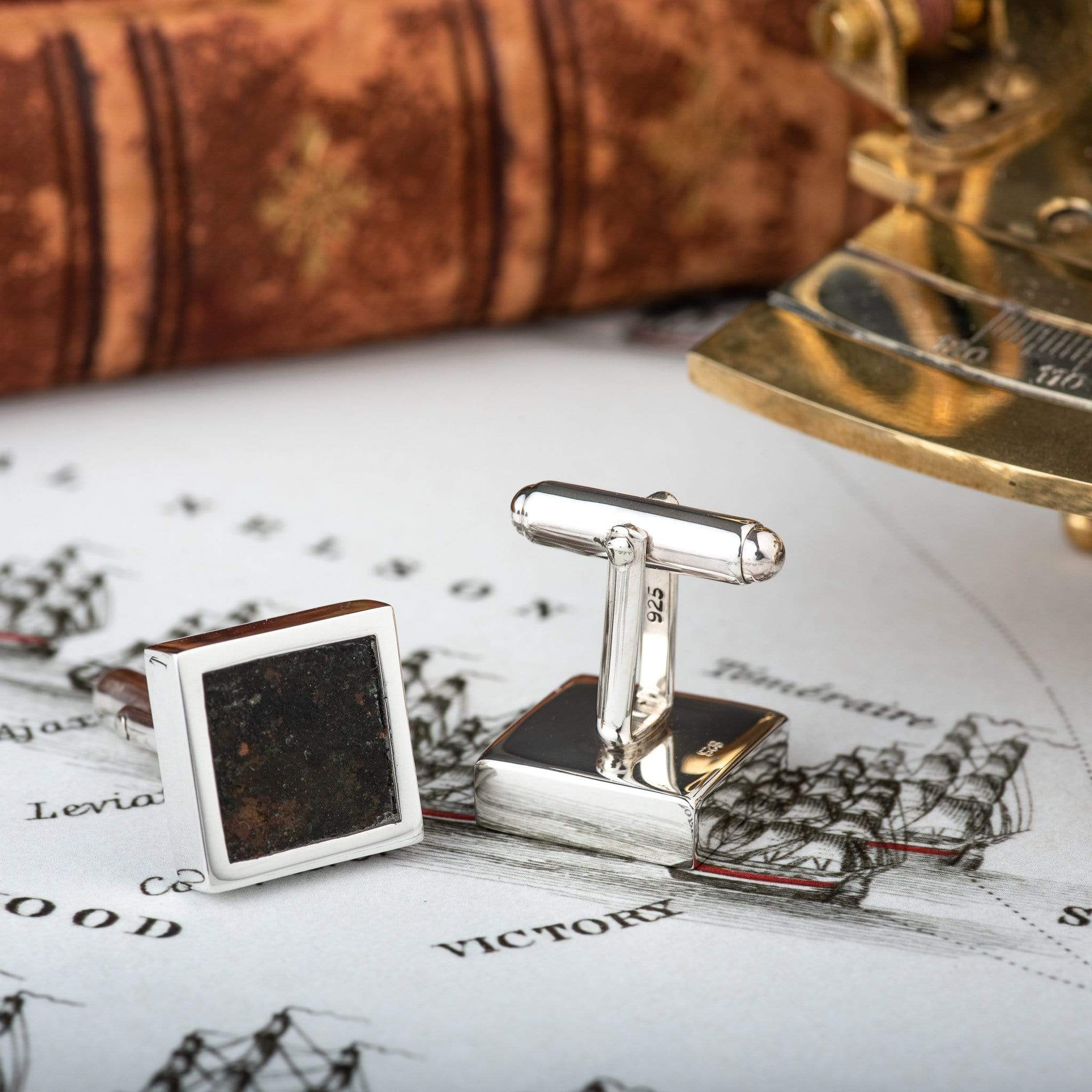 HMS Victory Copper Cufflinks