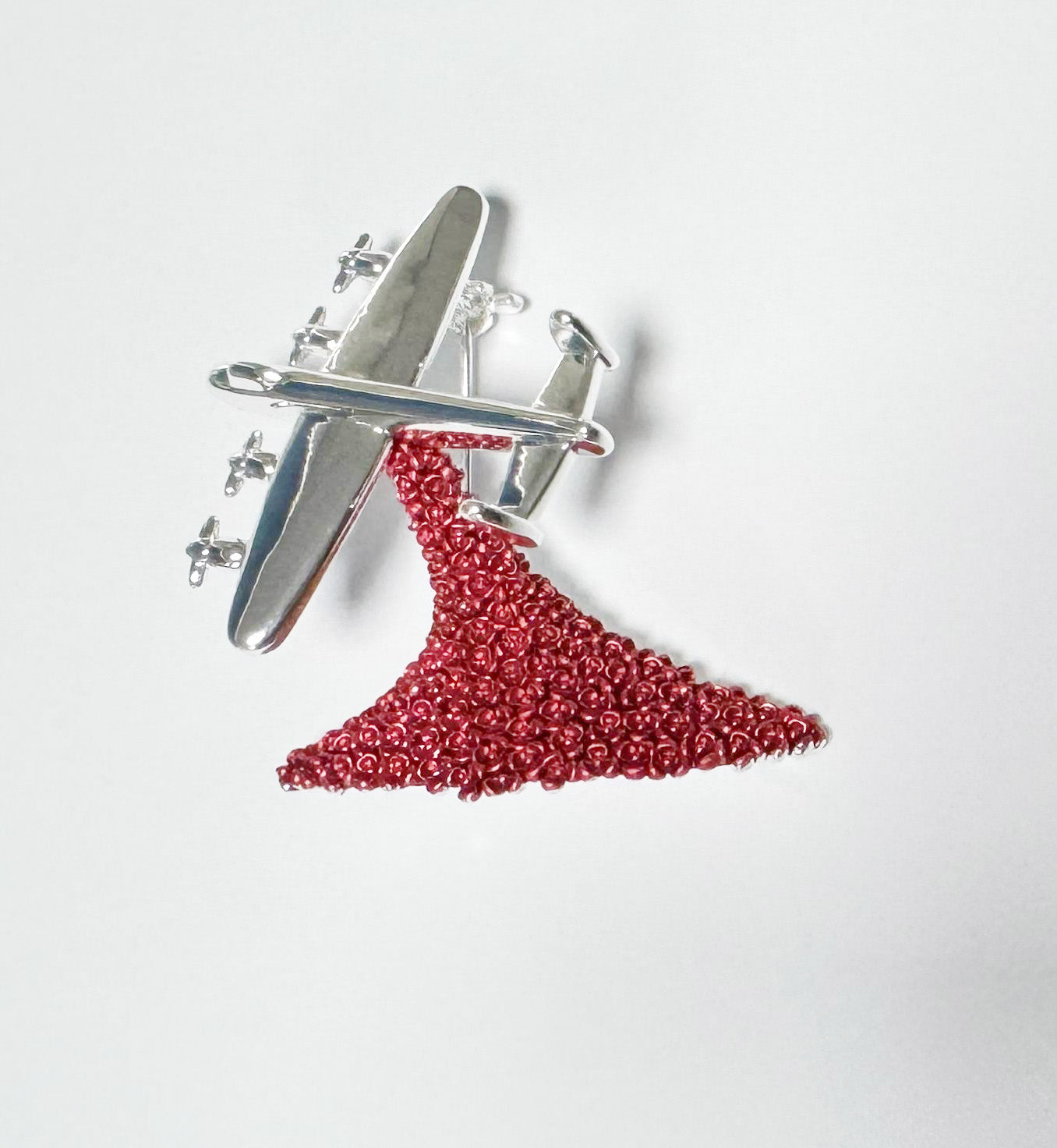 Lancaster Poppy Brooch