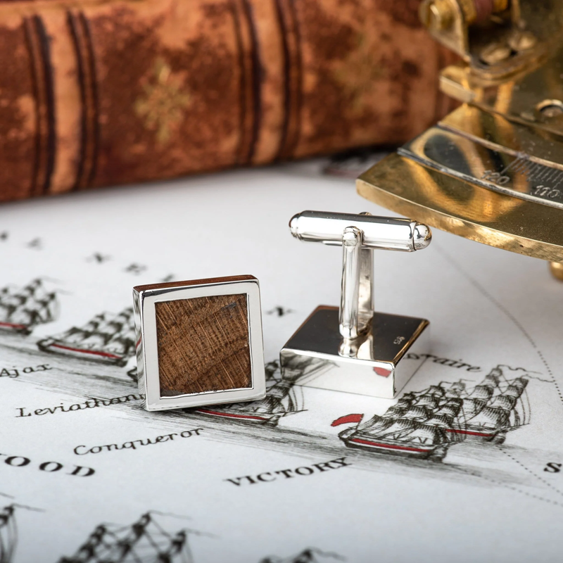 HMS Victory Oak Cufflinks