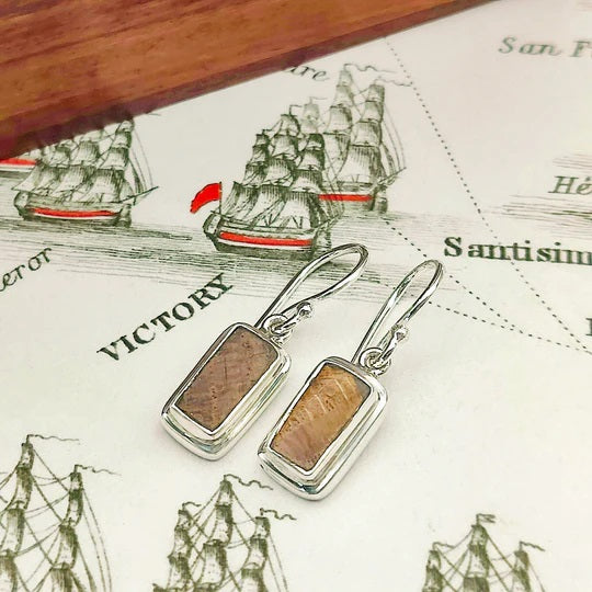 HMS Victory Oak Earrings