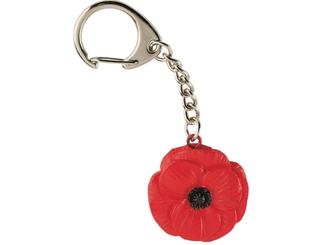 Resin Poppy Keyring