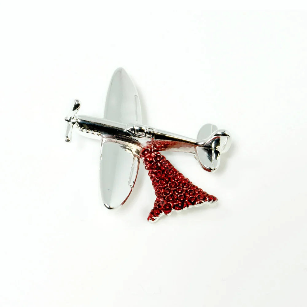 Spitfire Poppy Brooch