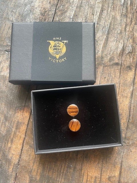 HMS Victory Wood Cufflinks